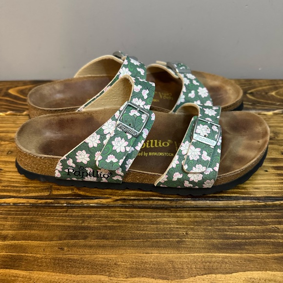 Birkenstock Shoes - Papillio by Birkenstock Arizona Sandals Womens Size 7 EU 38 Floral Two Strap
